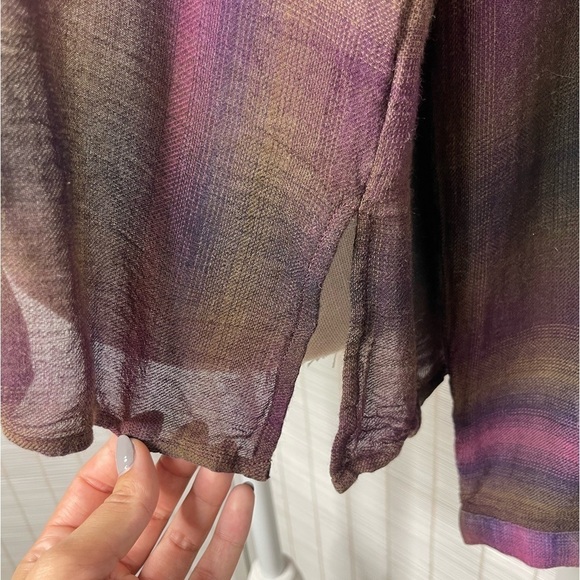 Pendleton Plaid Lightweight Button-Down Shirt Multicolor Size L - Picture 4 of 8